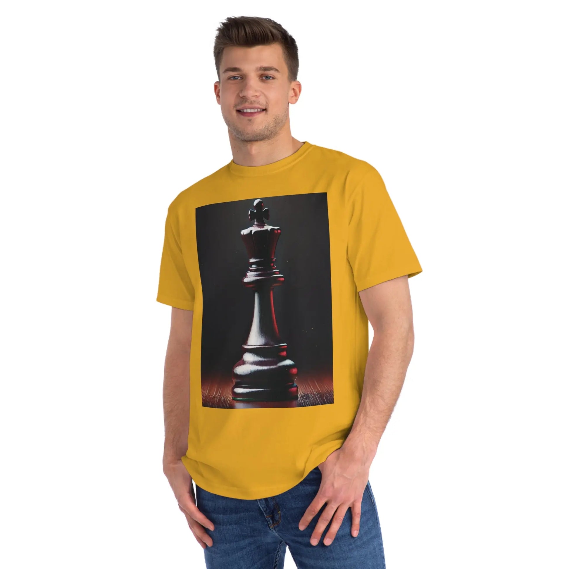 Chess King Organic T-Shirt - Hyperrealistic Design for Chess Lovers Printify  T-Shirt