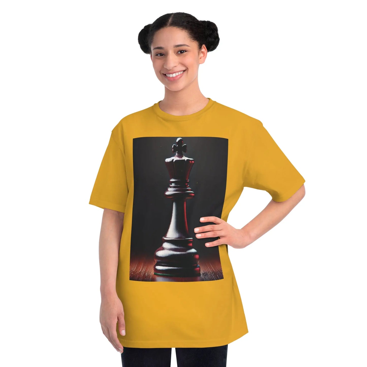 Chess King Organic T-Shirt - Hyperrealistic Design for Chess Lovers Printify  T-Shirt