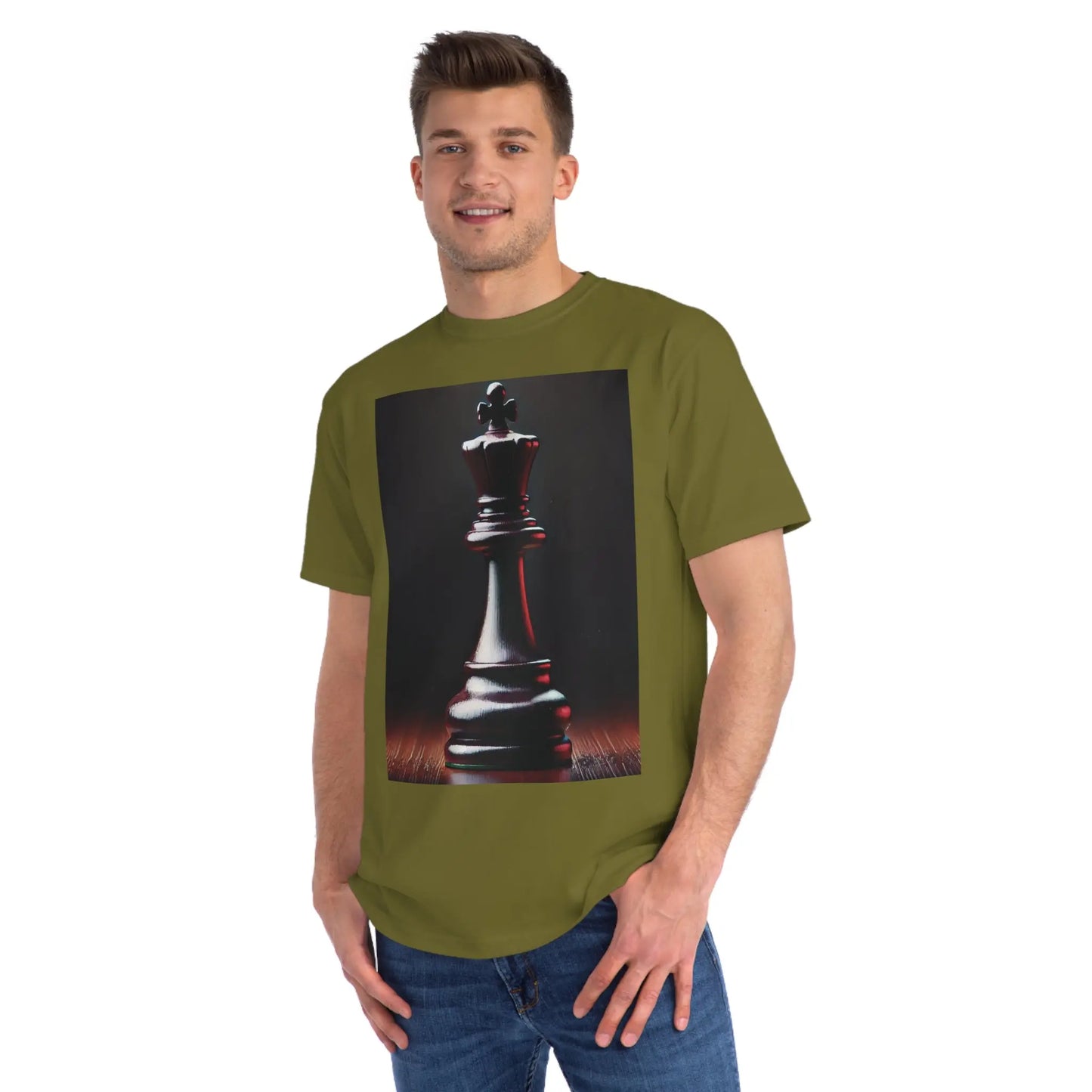 Chess King Organic T-Shirt - Hyperrealistic Design for Chess Lovers Printify  T-Shirt