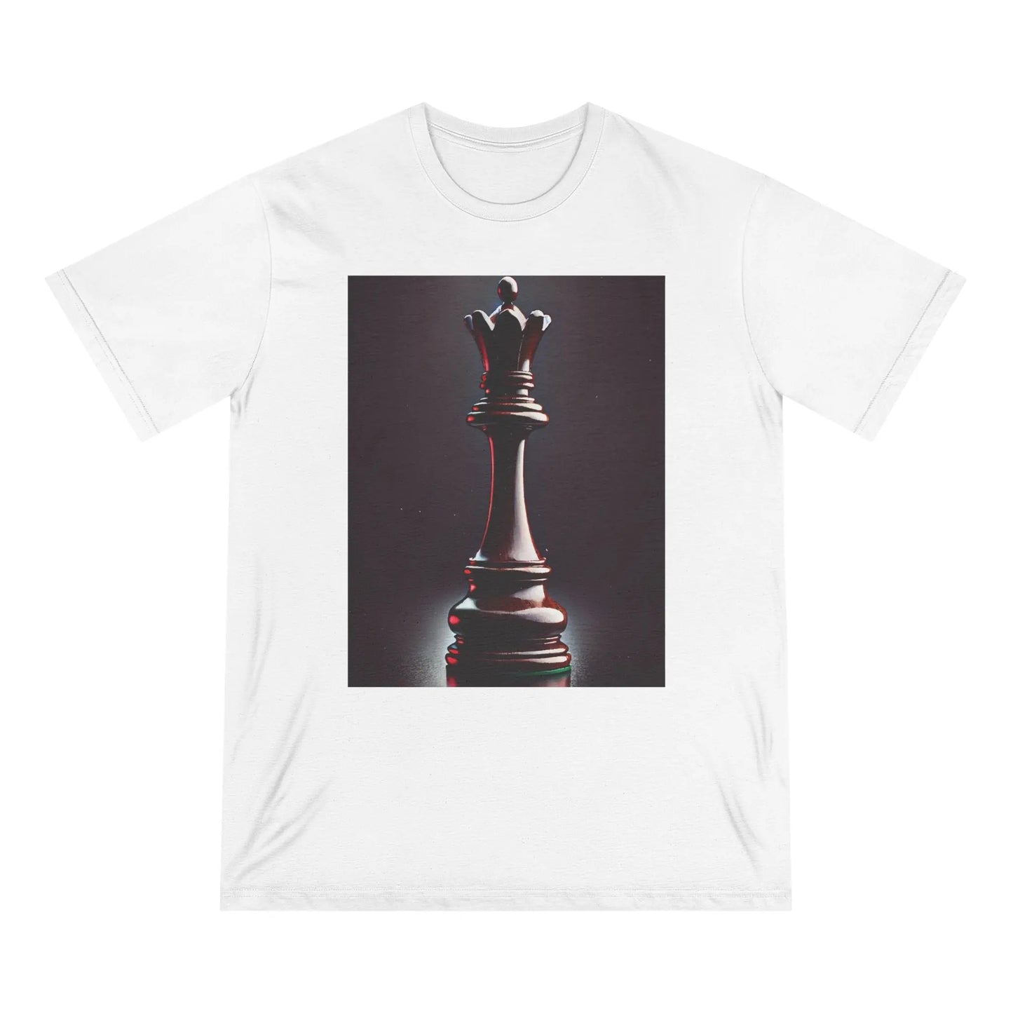 Chess Queen Organic T-shirt – Hyperrealistic Design Printify  T-Shirt