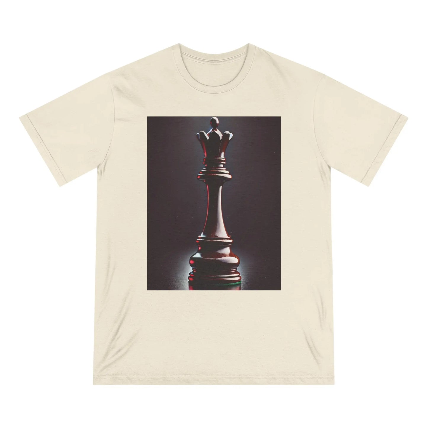 Chess Queen Organic T-shirt – Hyperrealistic Design Printify  T-Shirt