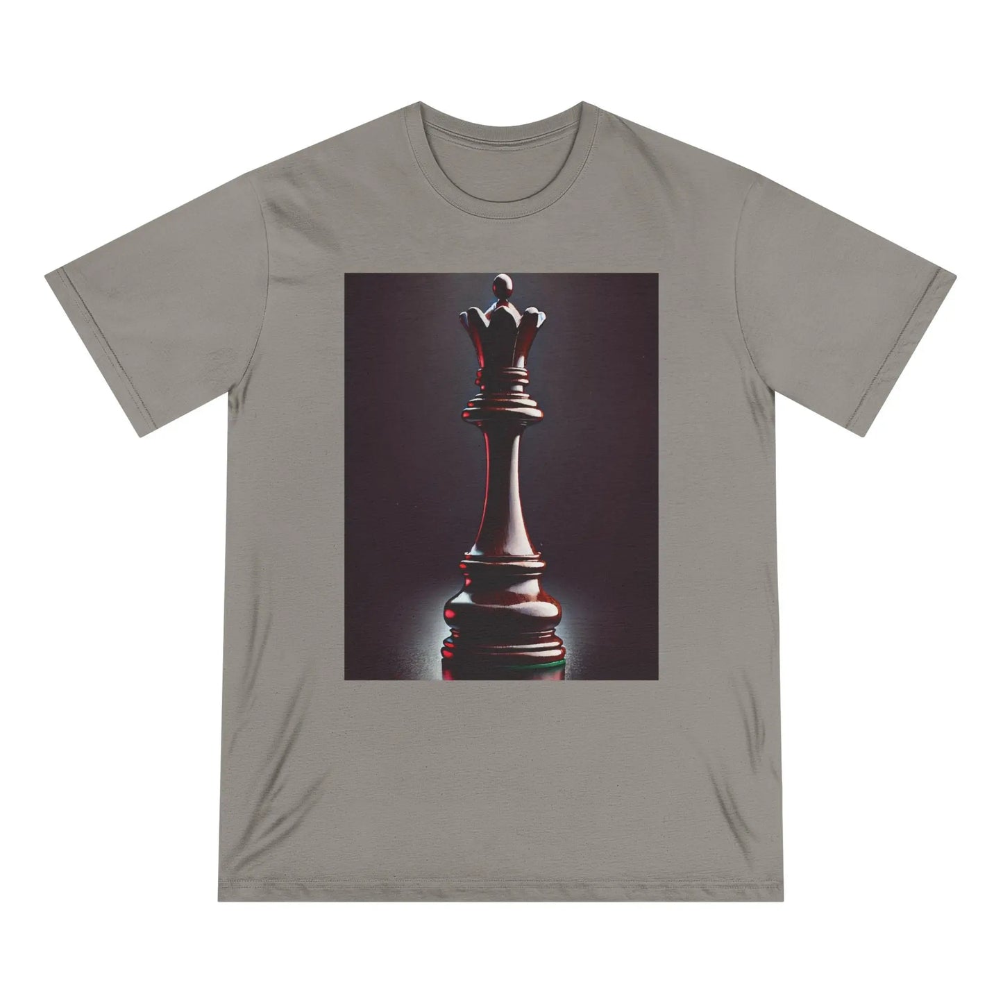 Chess Queen Organic T-shirt – Hyperrealistic Design Printify  T-Shirt