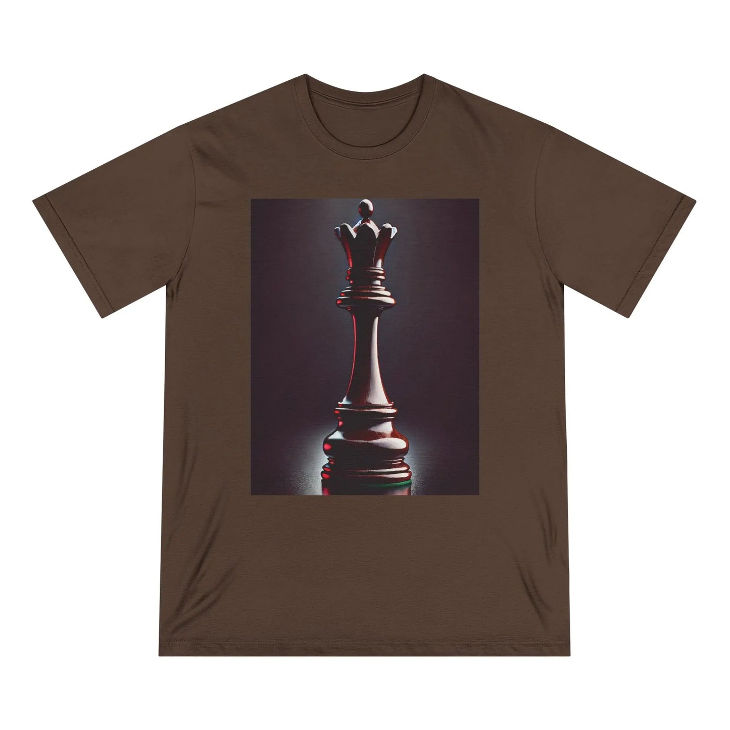 Chess Queen Organic T-shirt – Hyperrealistic Design Printify  T-Shirt