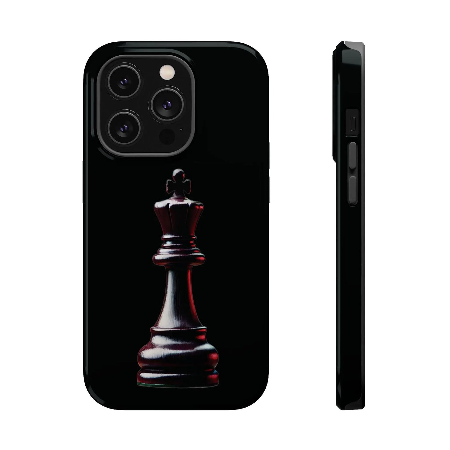 Funda Magnética Premium para iPhone - Diseño Completo de Rey de Ajedrez Printify  Phone Case