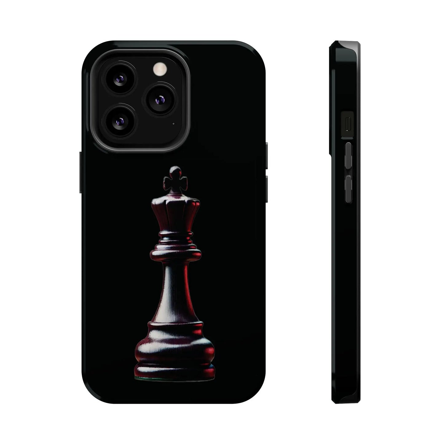 Funda Magnética Premium para iPhone - Diseño Completo de Rey de Ajedrez Printify  Phone Case