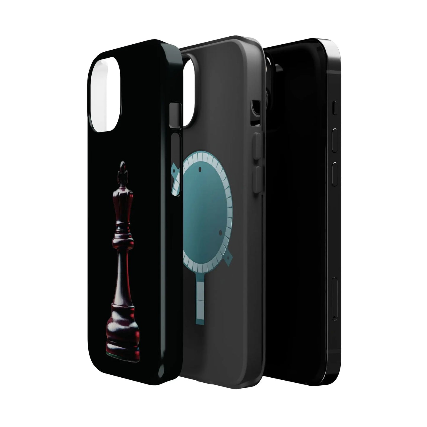 Funda Magnética Premium para iPhone - Diseño Completo de Rey de Ajedrez Printify  Phone Case