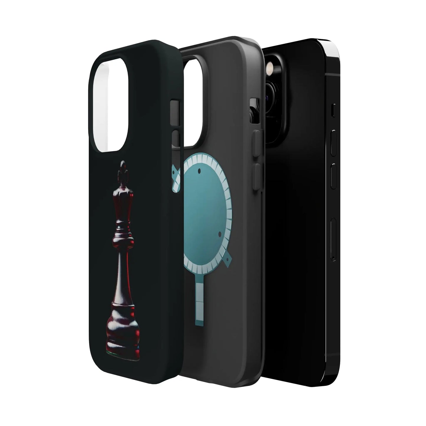 Funda Magnética Premium para iPhone - Diseño Completo de Rey de Ajedrez Printify  Phone Case