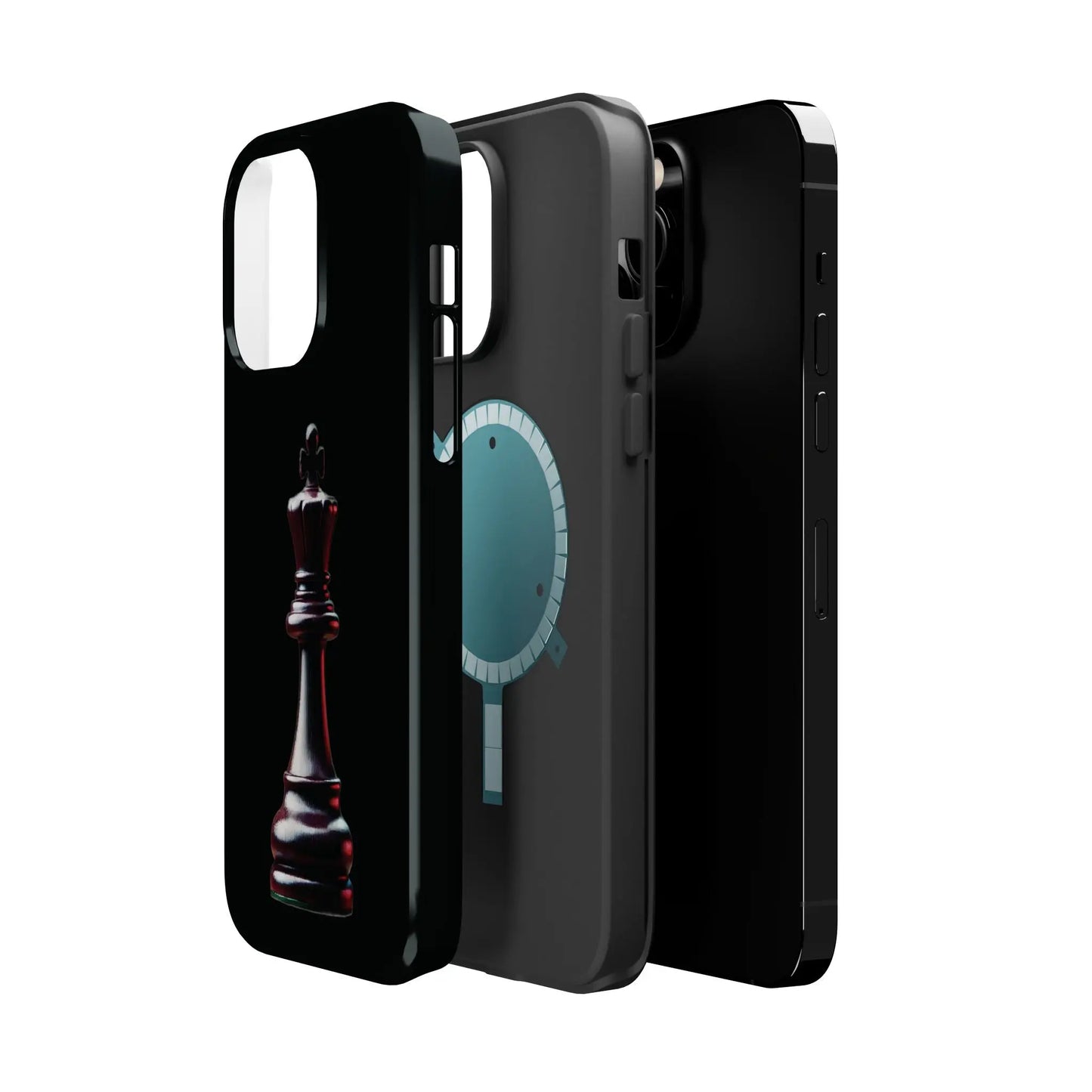 Funda Magnética Premium para iPhone - Diseño Completo de Rey de Ajedrez Printify  Phone Case