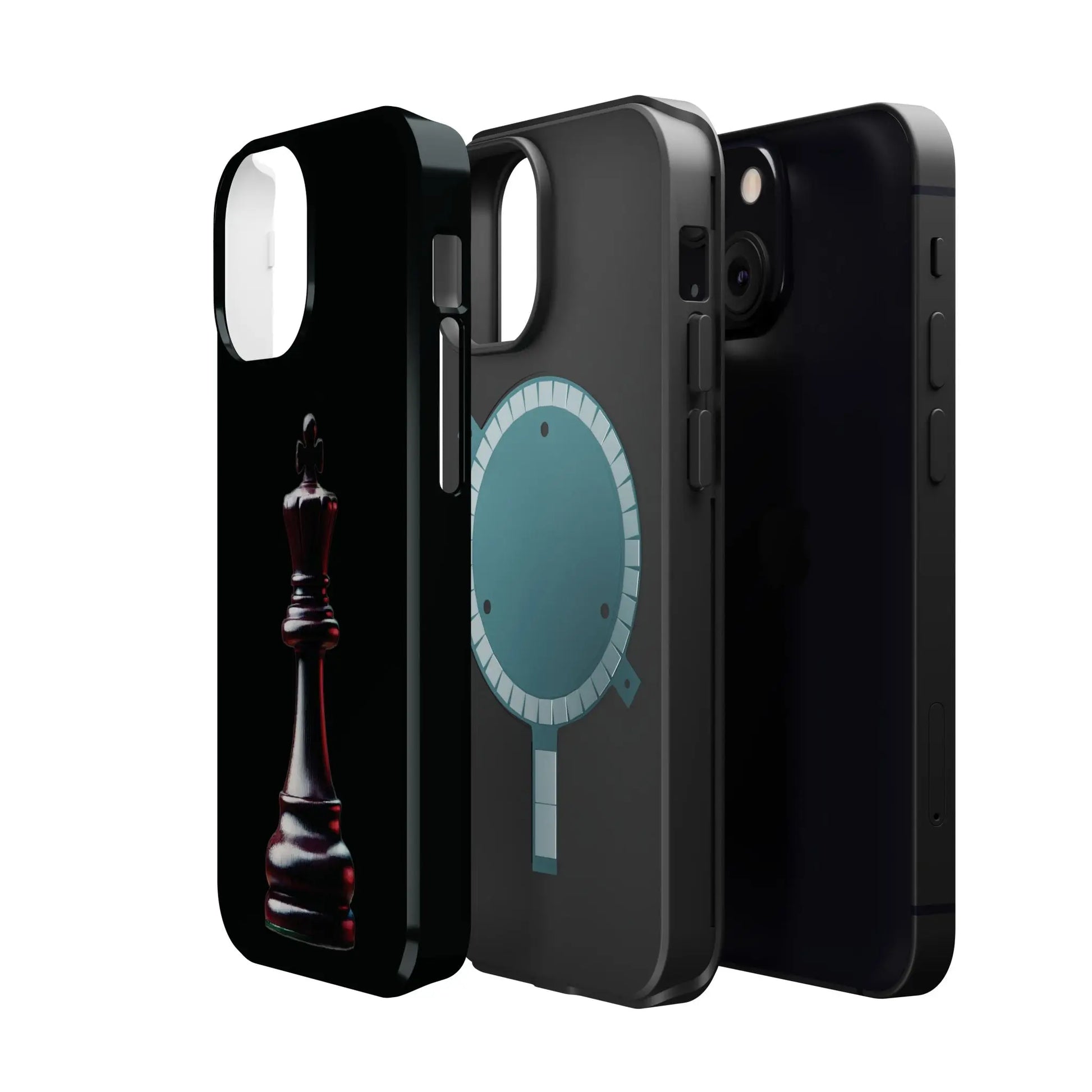 Funda Magnética Premium para iPhone - Diseño Completo de Rey de Ajedrez Printify  Phone Case