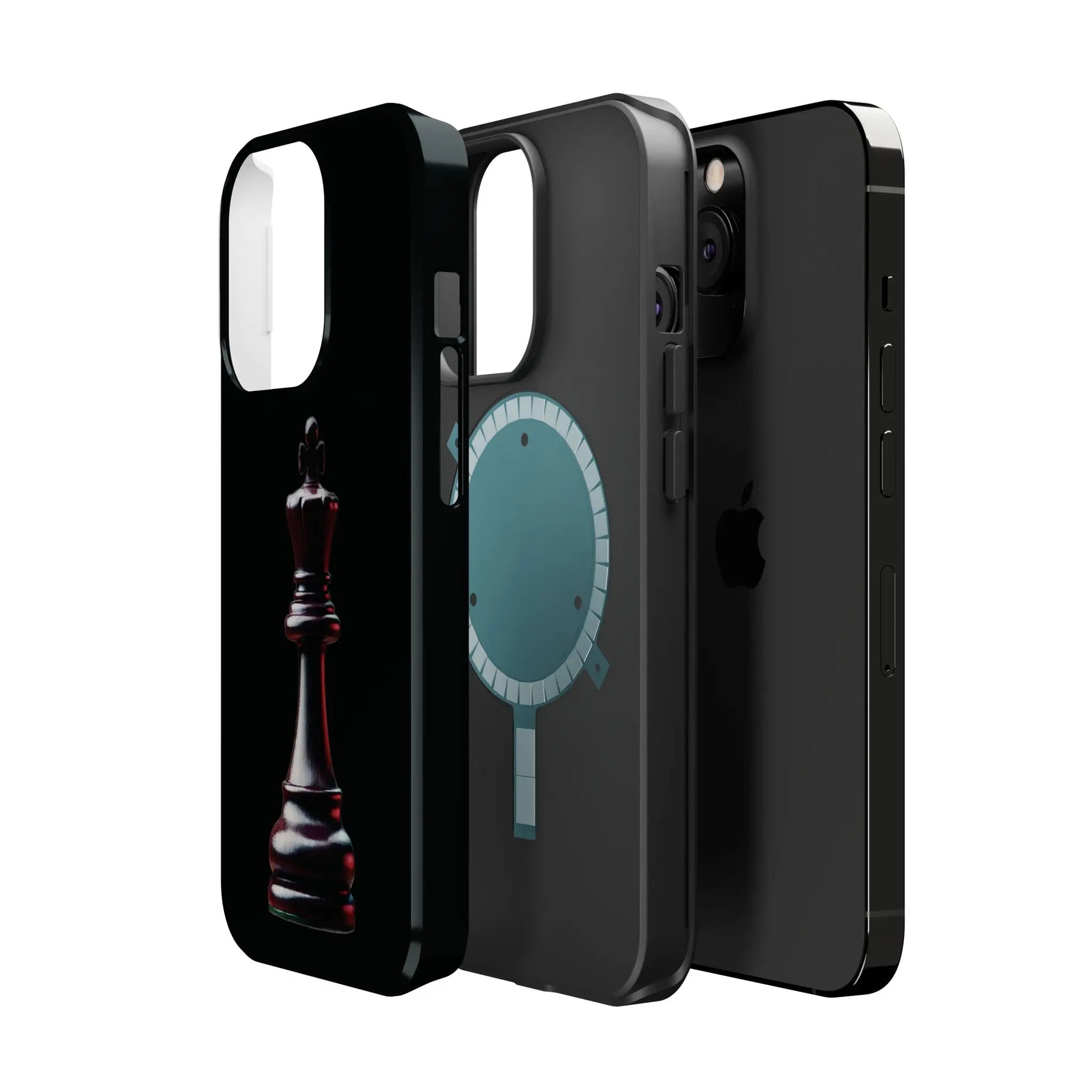 Funda Magnética Premium para iPhone - Diseño Completo de Rey de Ajedrez Printify  Phone Case