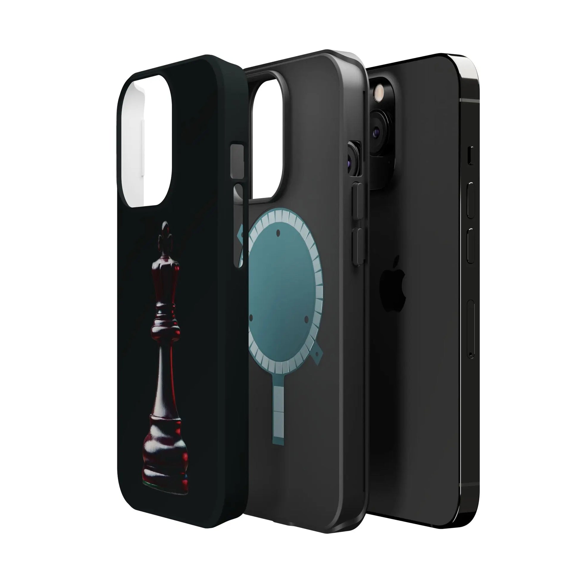 Funda Magnética Premium para iPhone - Diseño Completo de Rey de Ajedrez Printify  Phone Case