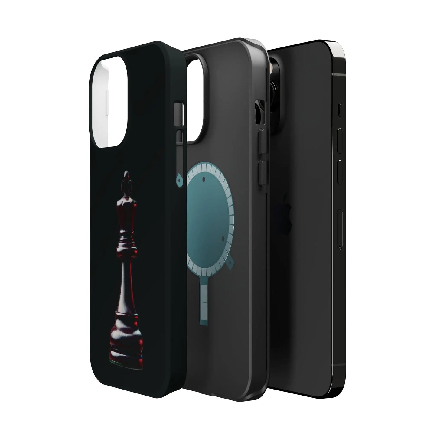 Funda Magnética Premium para iPhone - Diseño Completo de Rey de Ajedrez Printify  Phone Case