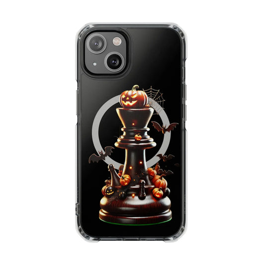 “Funda Magnética Transparente Alfil de Ajedrez Halloween” Printify  Phone Case