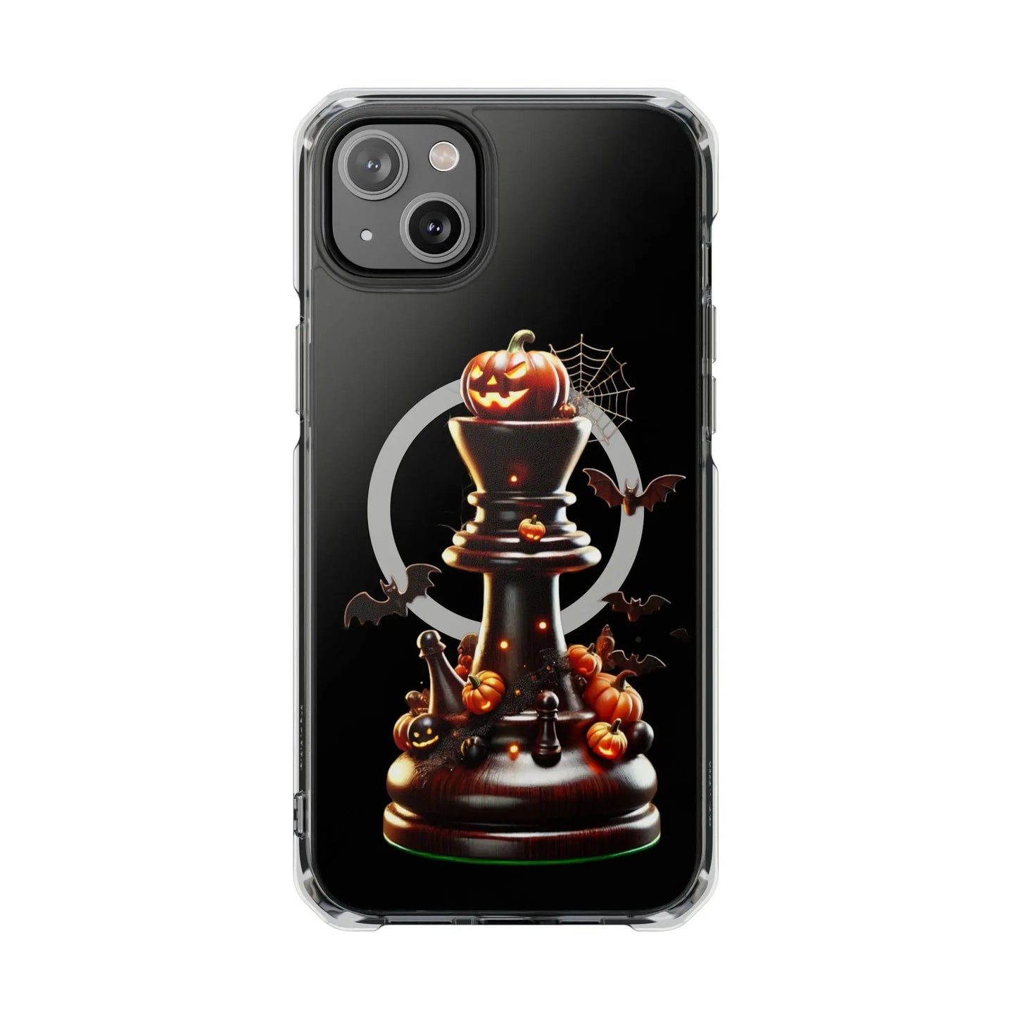 “Funda Magnética Transparente Alfil de Ajedrez Halloween” Printify  Phone Case