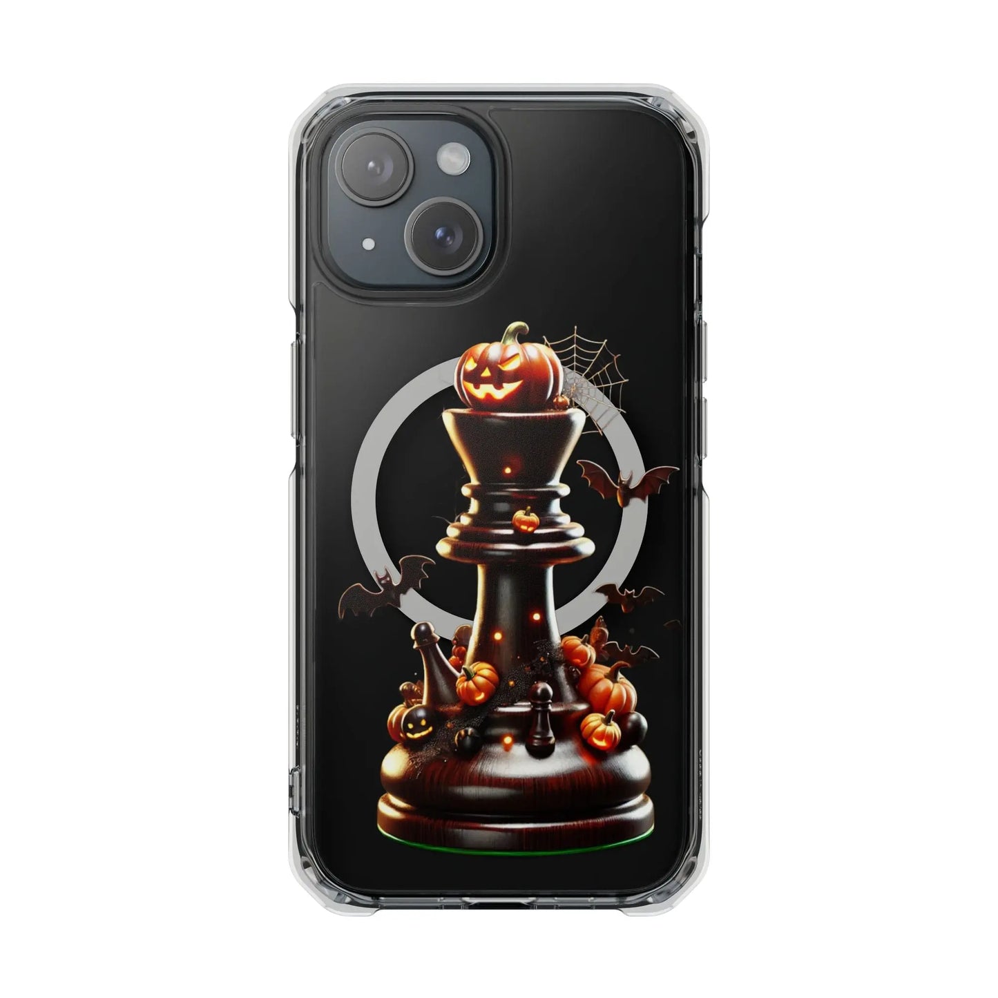 “Funda Magnética Transparente Alfil de Ajedrez Halloween” Printify  Phone Case