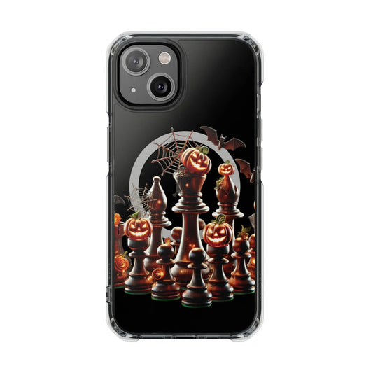 “Funda Magnética Transparente Impacto Ajedrez Halloween” Printify  Phone Case