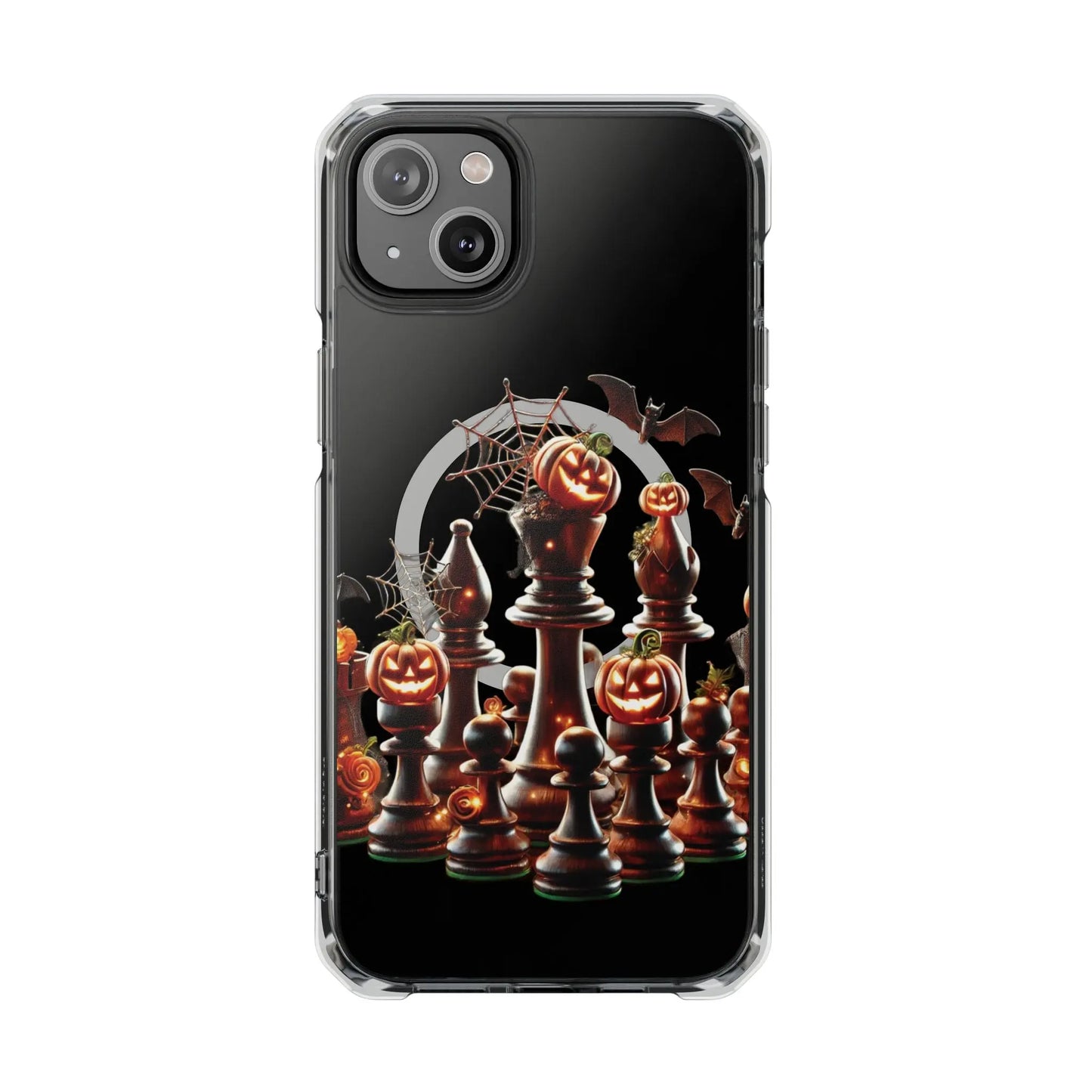 “Funda Magnética Transparente Impacto Ajedrez Halloween” Printify  Phone Case