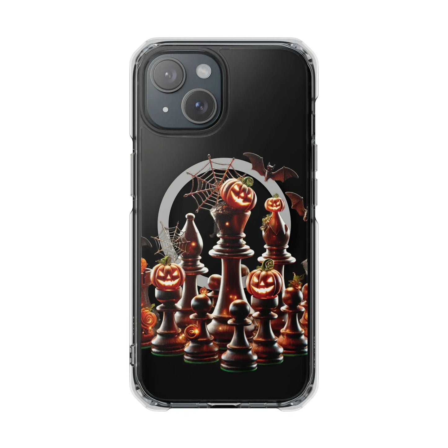 “Funda Magnética Transparente Impacto Ajedrez Halloween” Printify  Phone Case