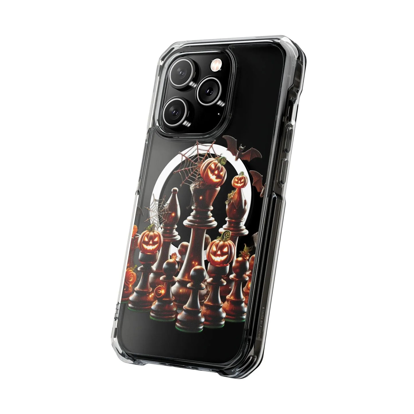 “Funda Magnética Transparente Impacto Ajedrez Halloween” Printify  Phone Case