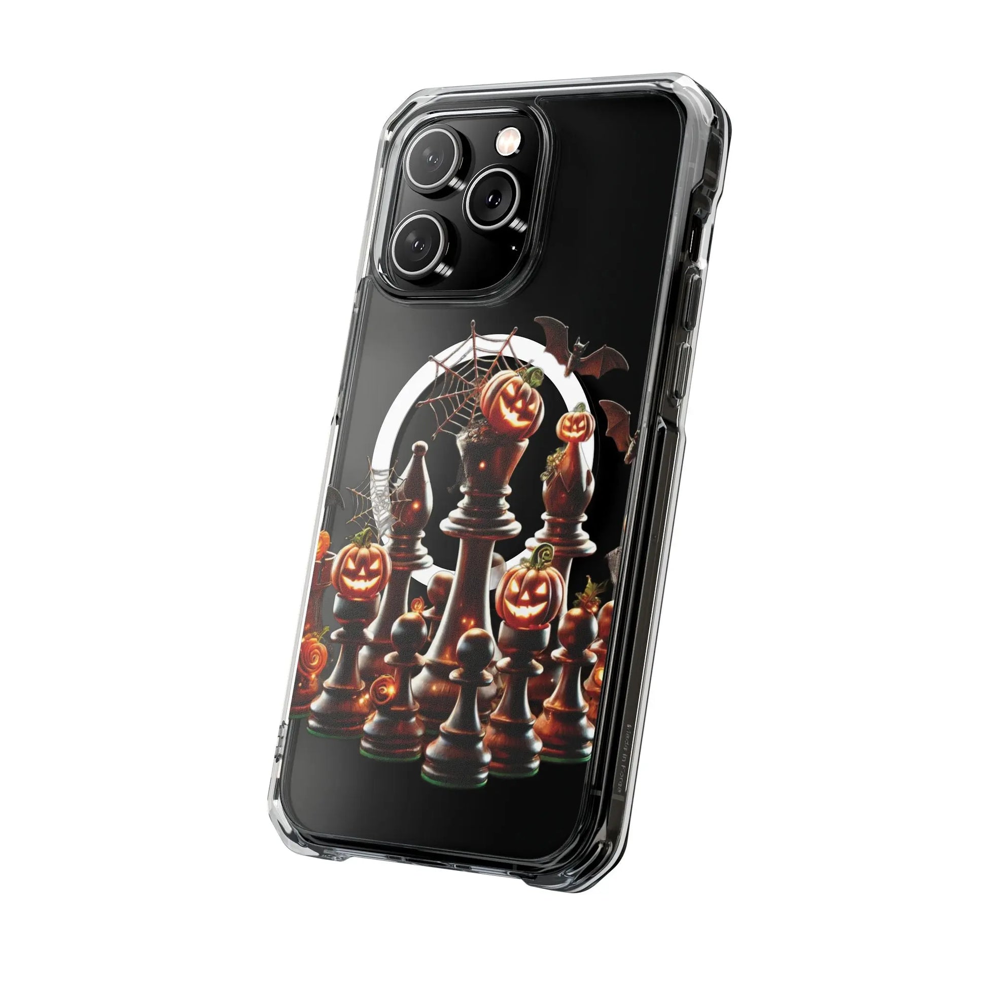 “Funda Magnética Transparente Impacto Ajedrez Halloween” Printify  Phone Case