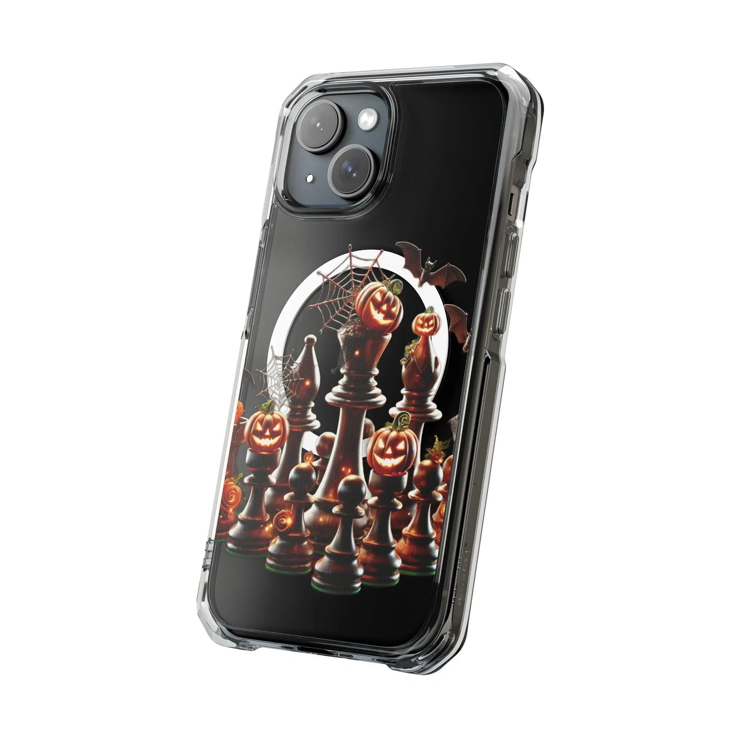 “Funda Magnética Transparente Impacto Ajedrez Halloween” Printify  Phone Case