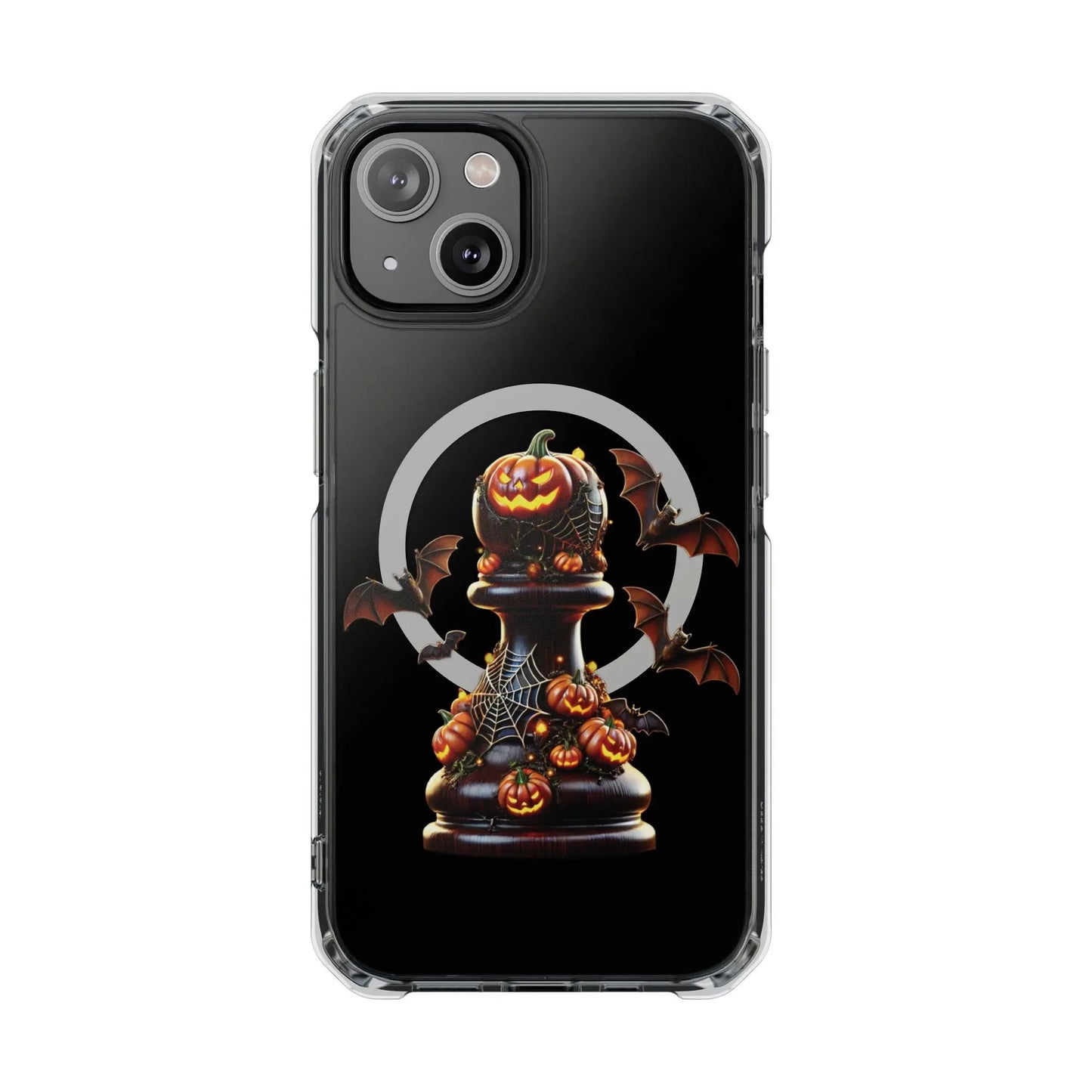 “Funda Magnética Transparente Peón de Ajedrez Halloween” Printify  Phone Case