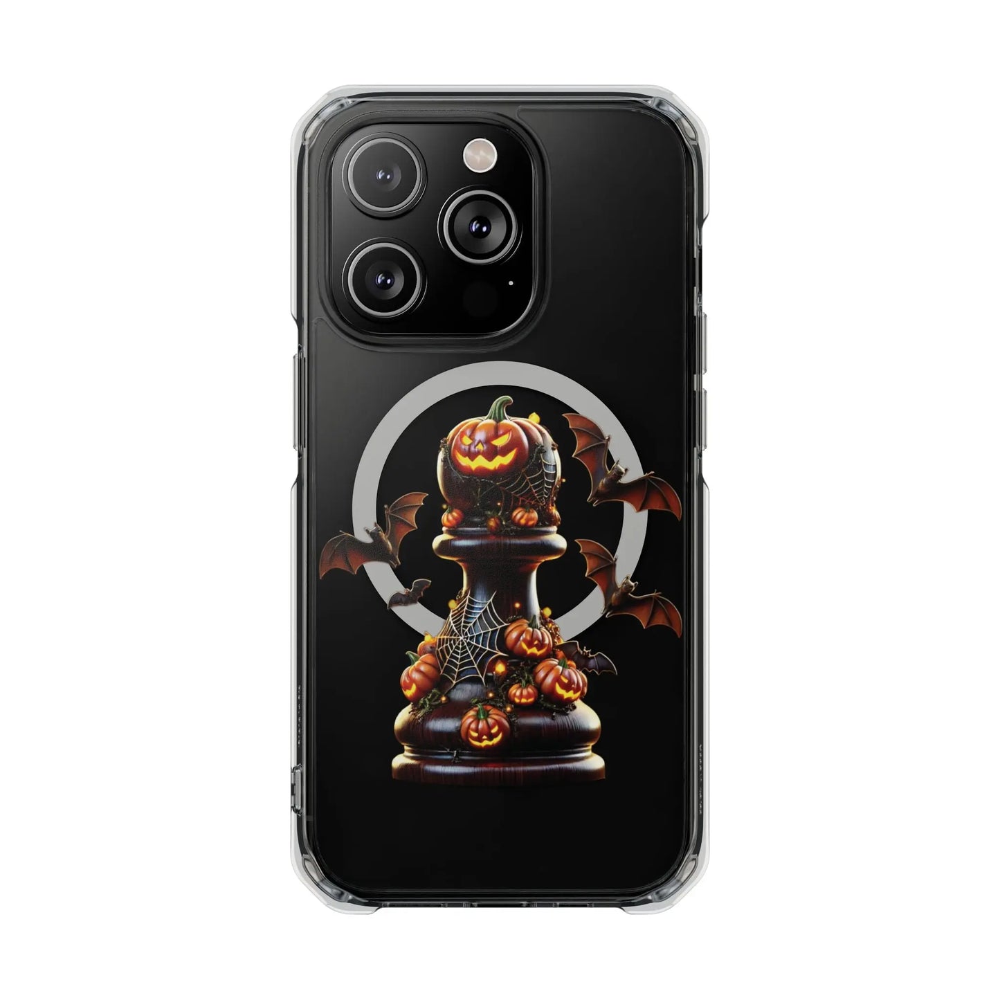 “Funda Magnética Transparente Peón de Ajedrez Halloween” Printify  Phone Case