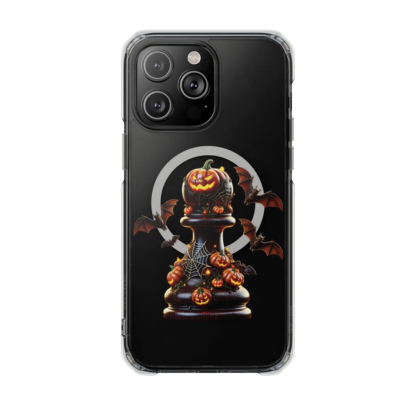 “Funda Magnética Transparente Peón de Ajedrez Halloween” Printify  Phone Case