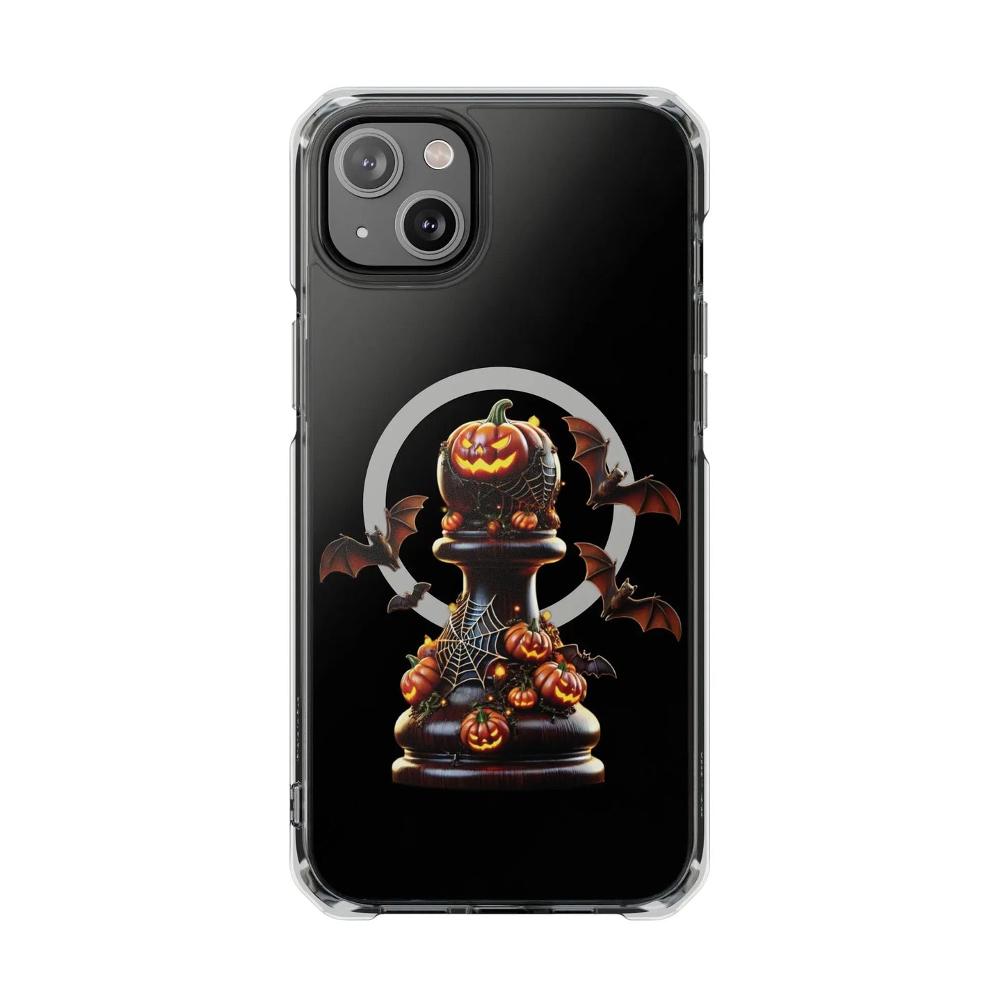 “Funda Magnética Transparente Peón de Ajedrez Halloween” Printify  Phone Case