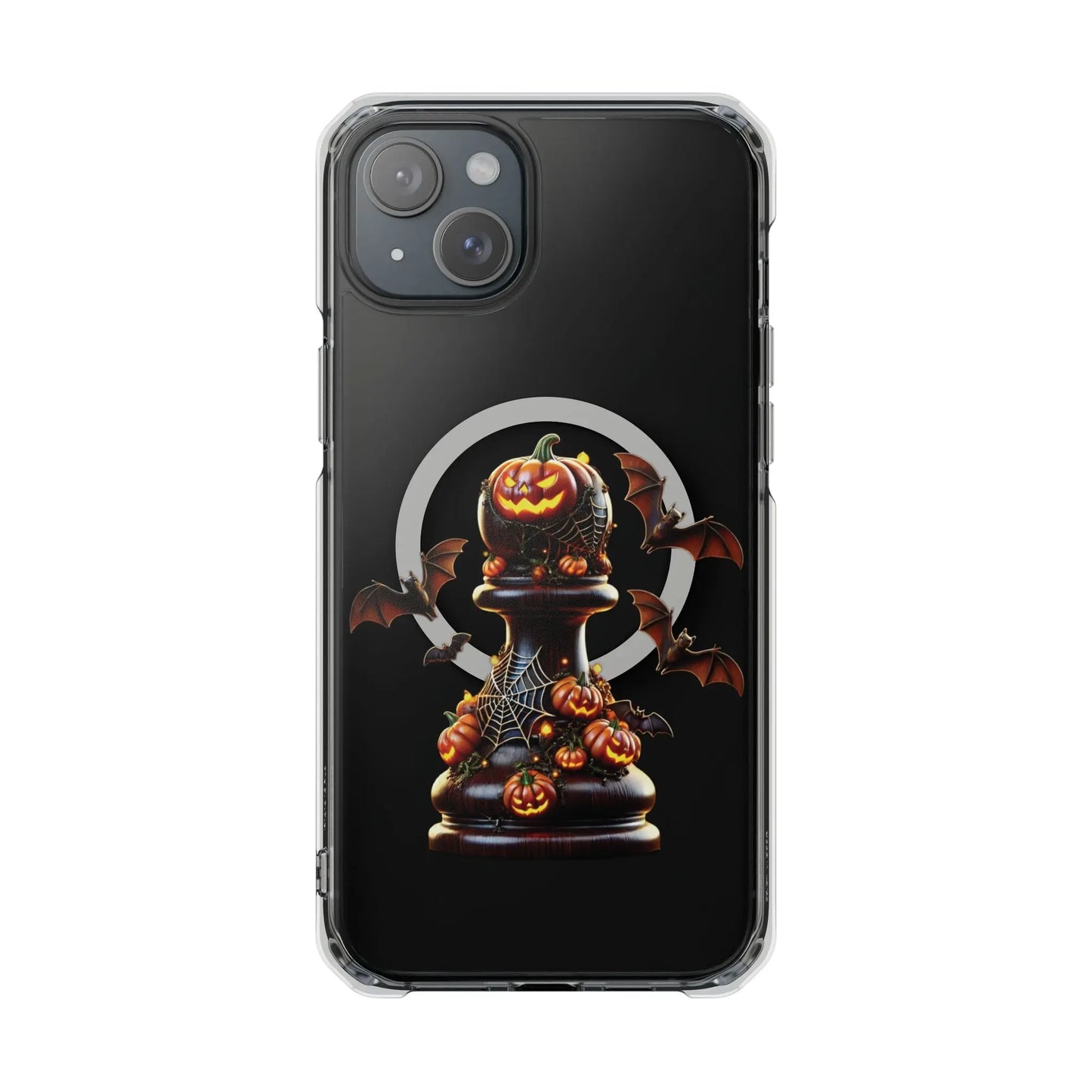 “Funda Magnética Transparente Peón de Ajedrez Halloween” Printify  Phone Case