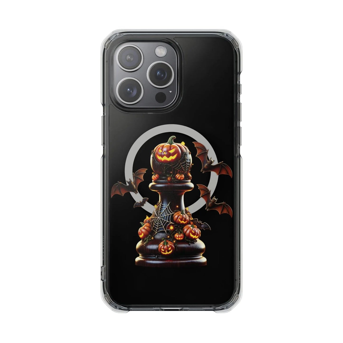 “Funda Magnética Transparente Peón de Ajedrez Halloween” Printify  Phone Case