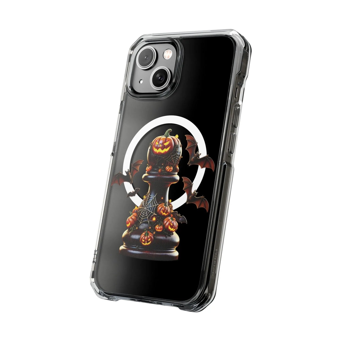 “Funda Magnética Transparente Peón de Ajedrez Halloween” Printify  Phone Case