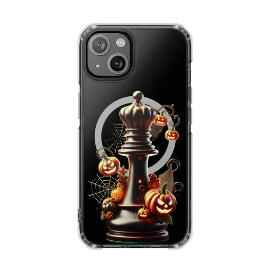 “Funda Magnética Transparente Reina de Ajedrez Halloween” Printify  Phone Case