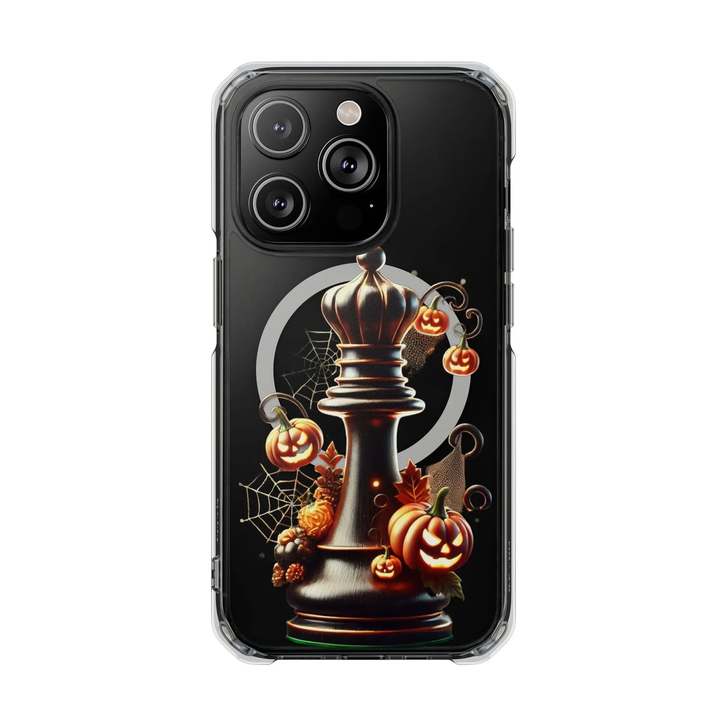 “Funda Magnética Transparente Reina de Ajedrez Halloween” Printify  Phone Case