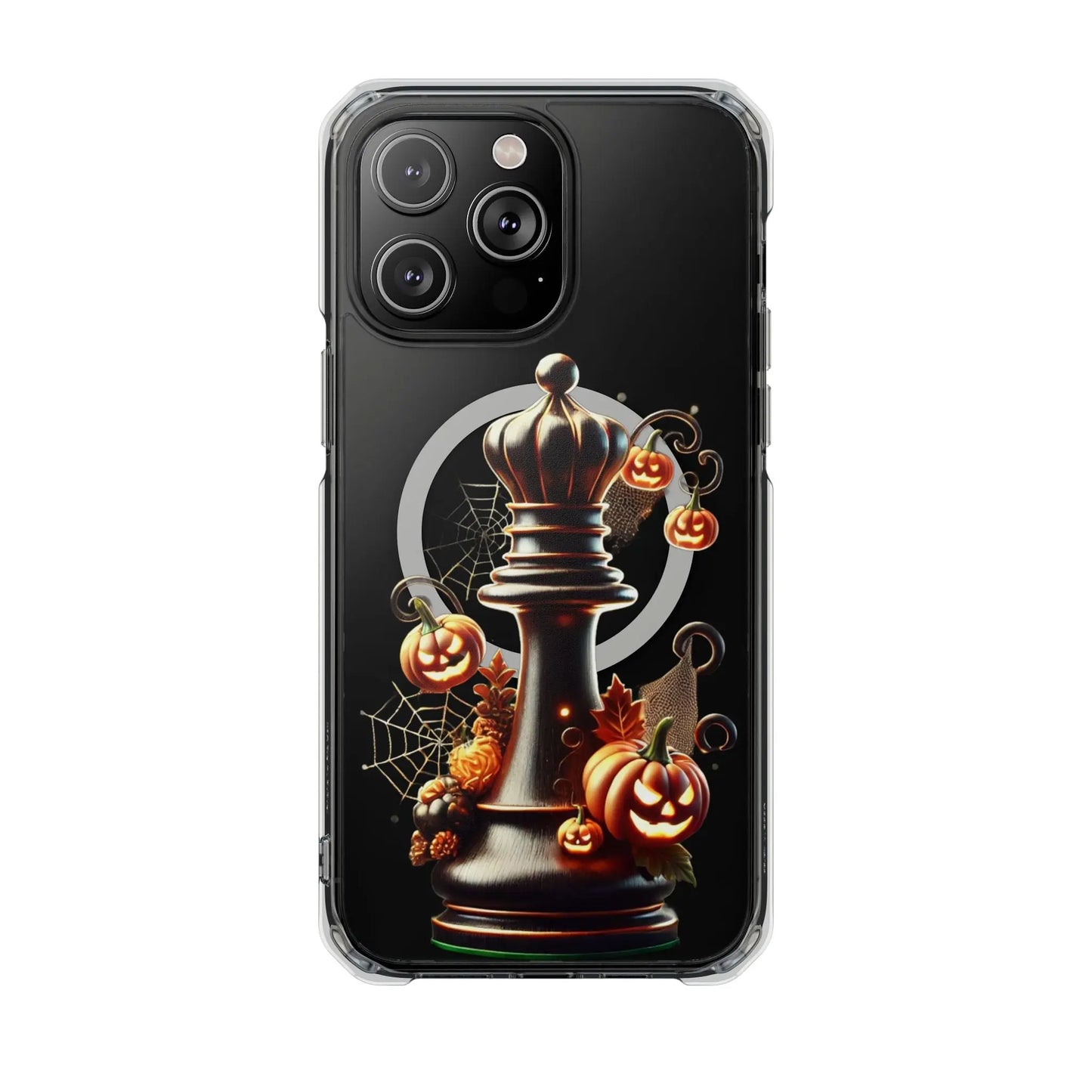 “Funda Magnética Transparente Reina de Ajedrez Halloween” Printify  Phone Case