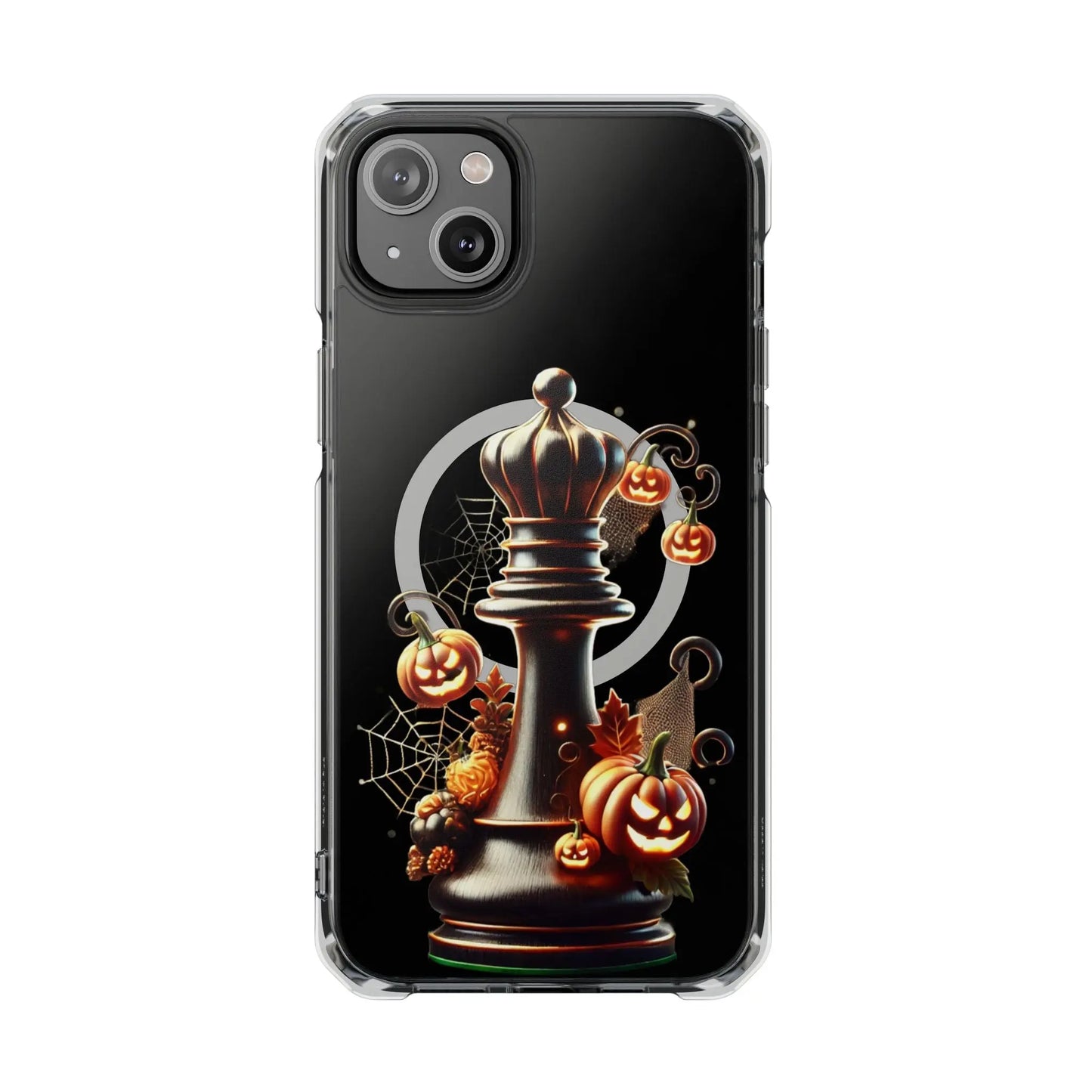 “Funda Magnética Transparente Reina de Ajedrez Halloween” Printify  Phone Case