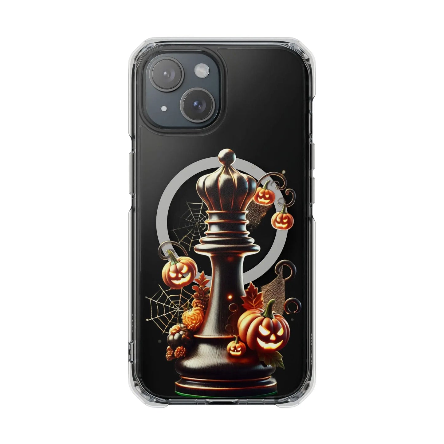 “Funda Magnética Transparente Reina de Ajedrez Halloween” Printify  Phone Case