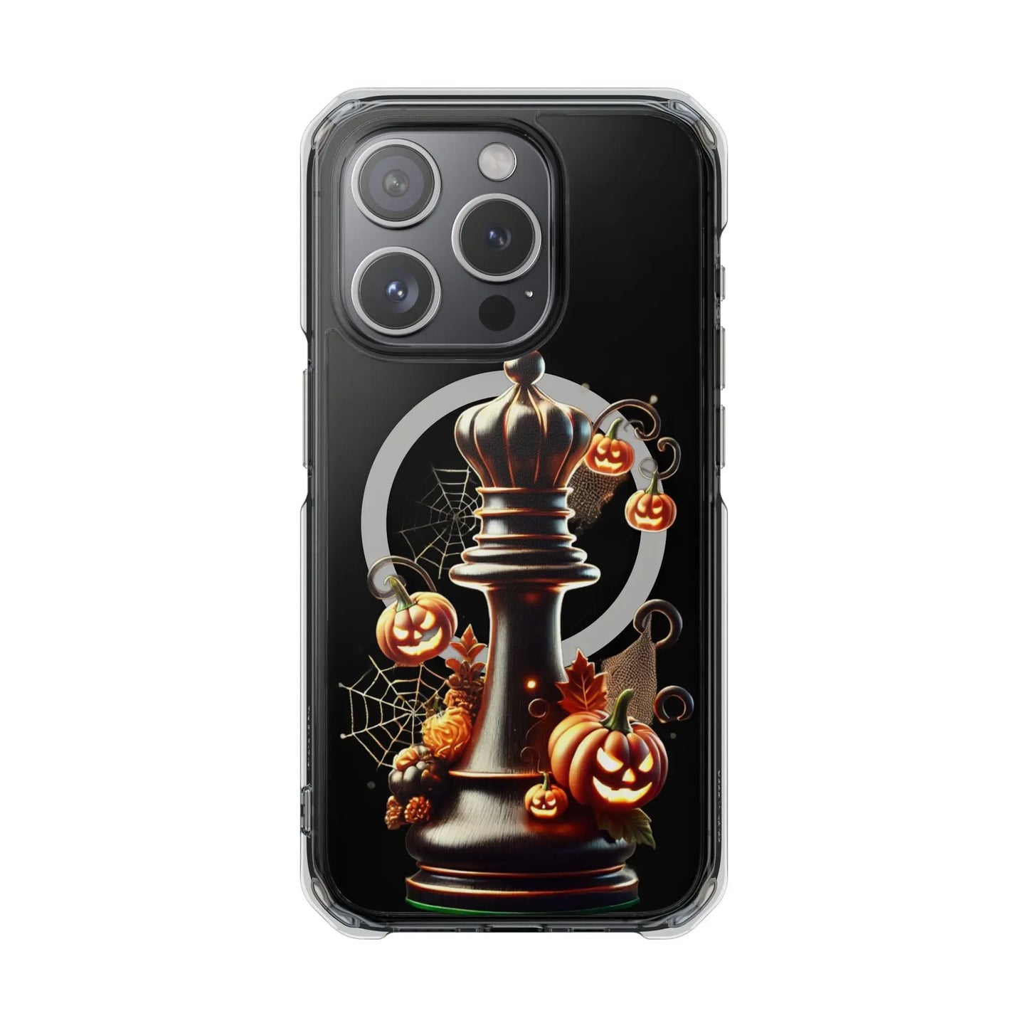 “Funda Magnética Transparente Reina de Ajedrez Halloween” Printify  Phone Case