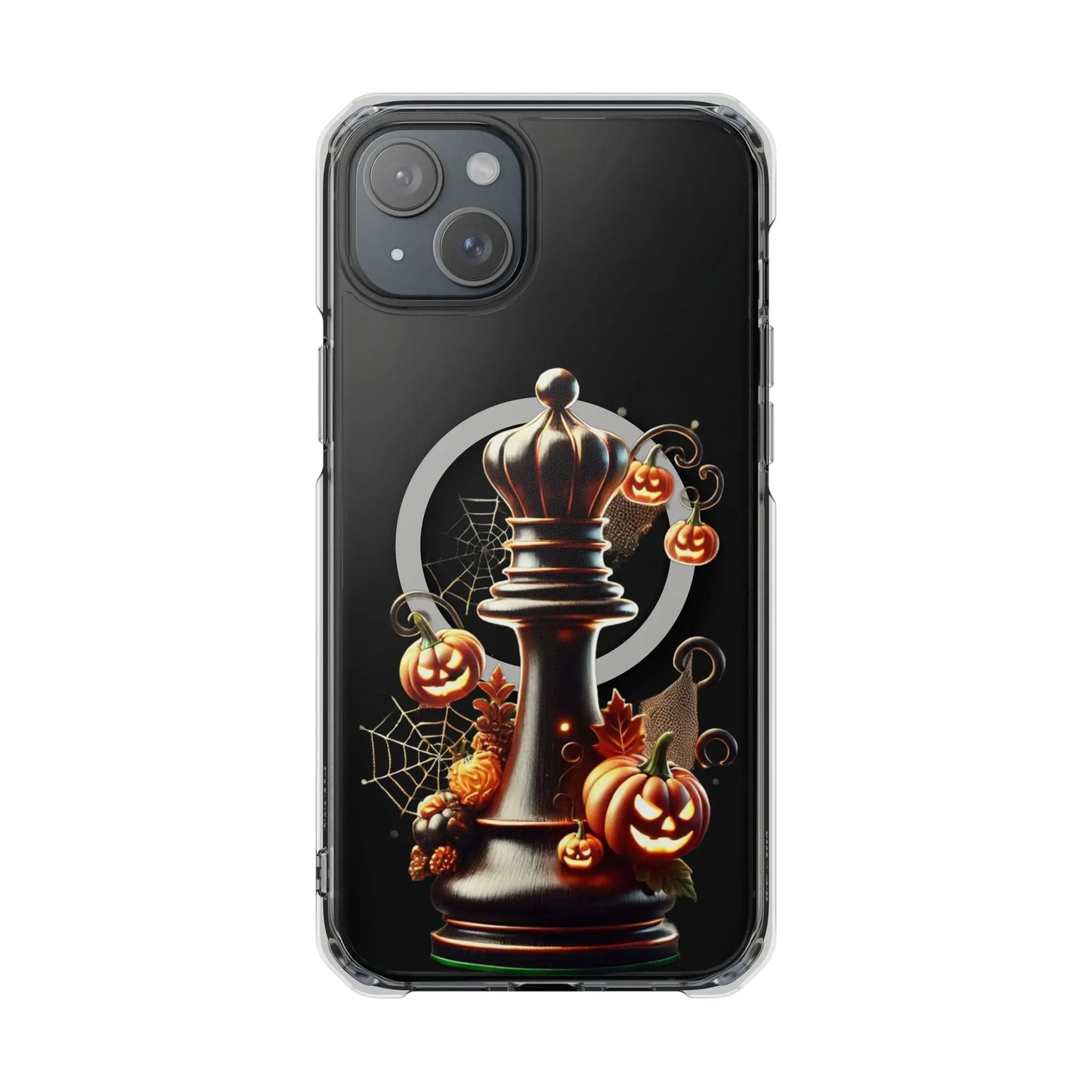 “Funda Magnética Transparente Reina de Ajedrez Halloween” Printify  Phone Case