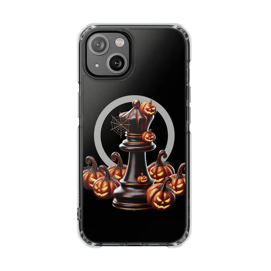 “Funda Magnética Transparente Rey de Ajedrez Halloween” Printify  Phone Case