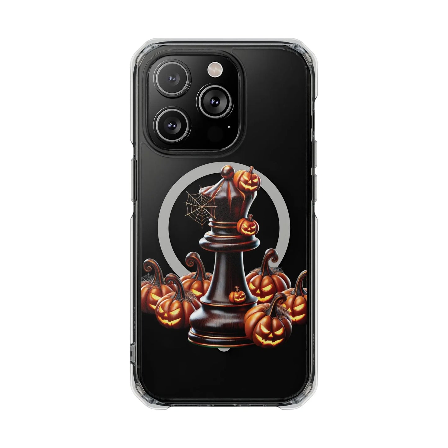 “Funda Magnética Transparente Rey de Ajedrez Halloween” Printify  Phone Case