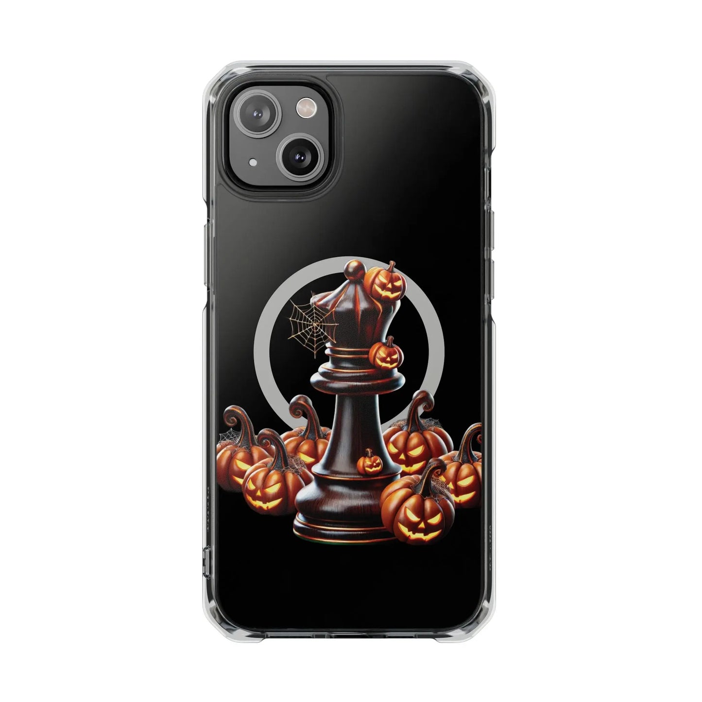 “Funda Magnética Transparente Rey de Ajedrez Halloween” Printify  Phone Case