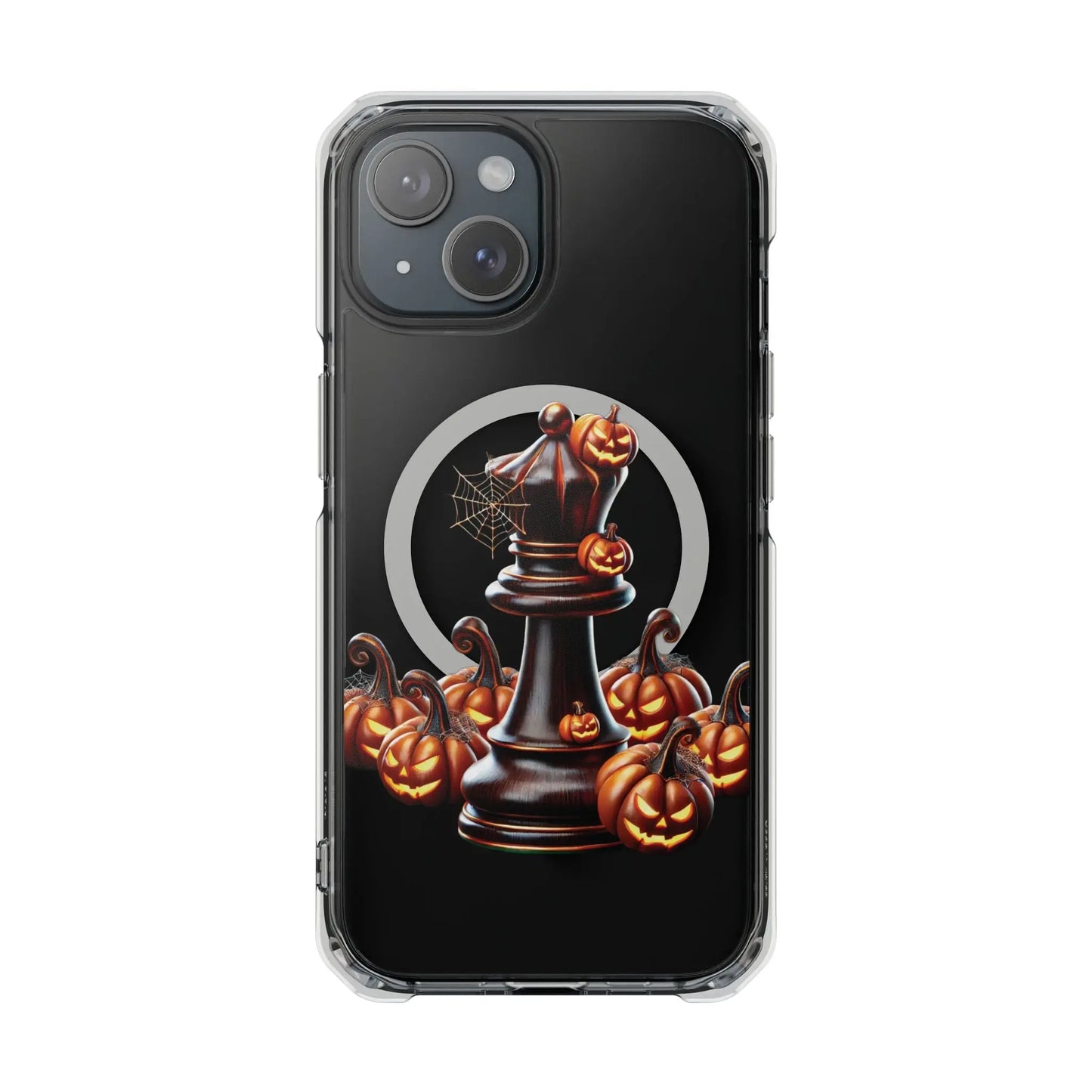 “Funda Magnética Transparente Rey de Ajedrez Halloween” Printify  Phone Case