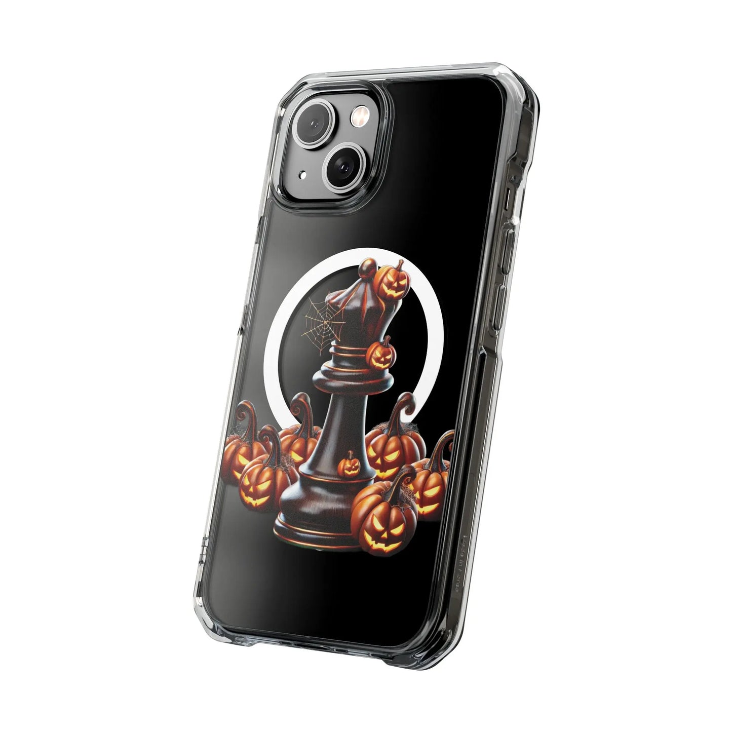 “Funda Magnética Transparente Rey de Ajedrez Halloween” Printify  Phone Case