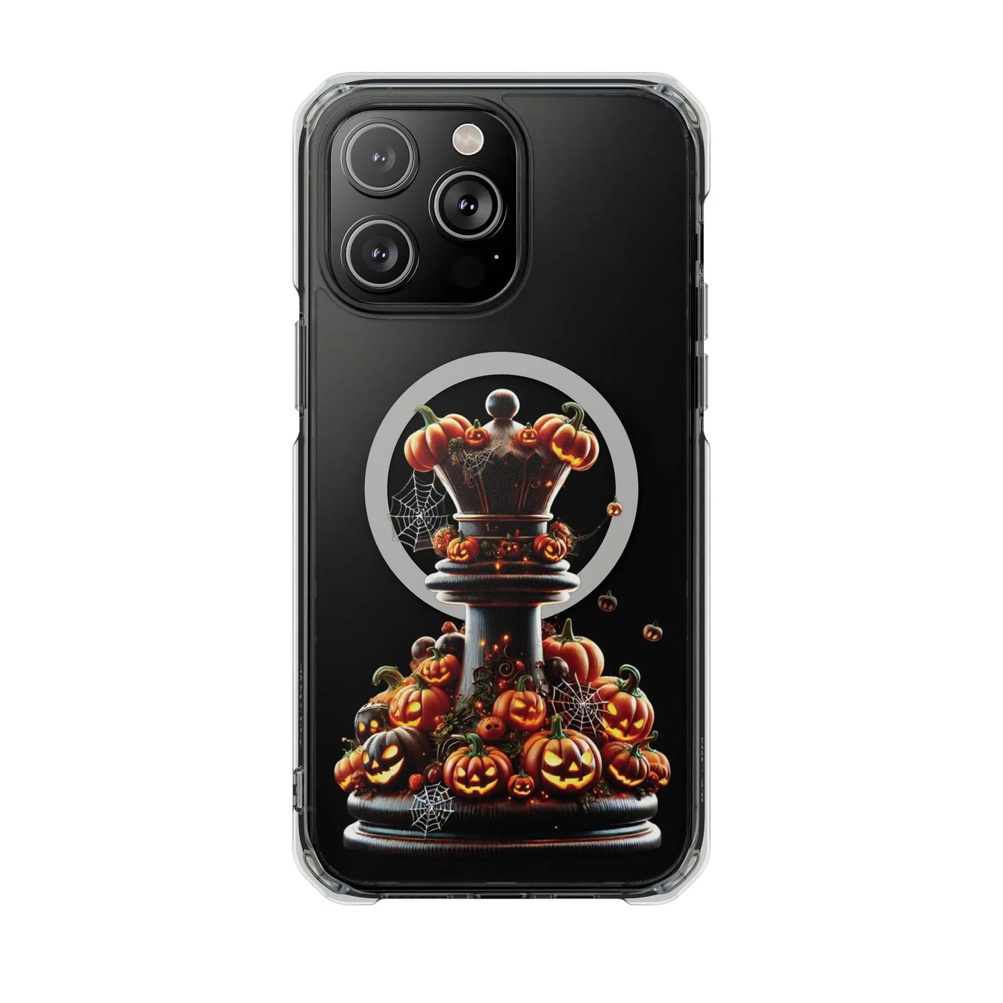 “Funda Magnética Transparente Torre de Ajedrez Halloween” Printify  Phone Case