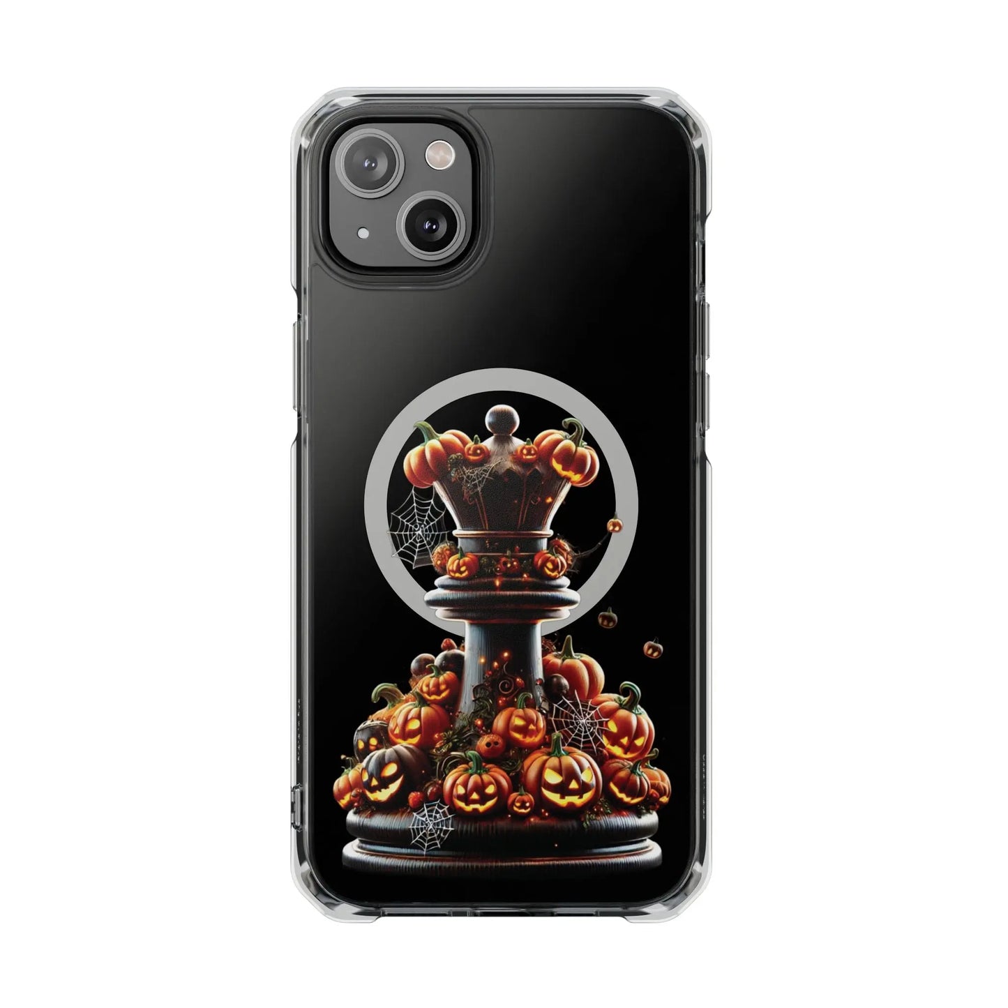 “Funda Magnética Transparente Torre de Ajedrez Halloween” Printify  Phone Case