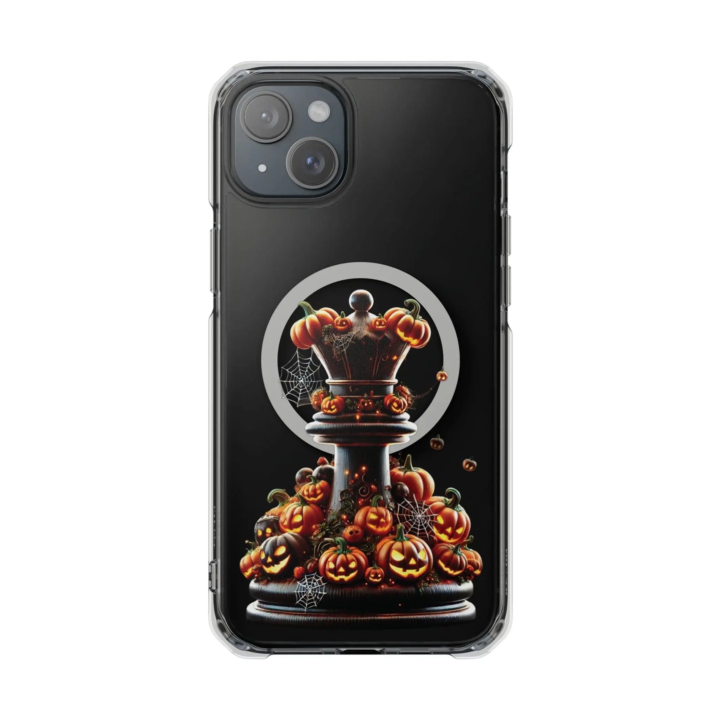 “Funda Magnética Transparente Torre de Ajedrez Halloween” Printify  Phone Case