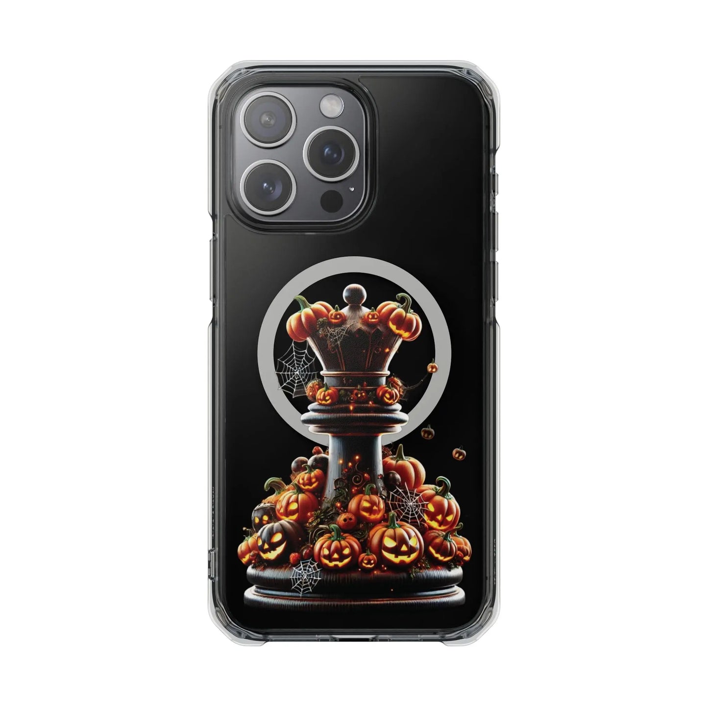 “Funda Magnética Transparente Torre de Ajedrez Halloween” Printify  Phone Case