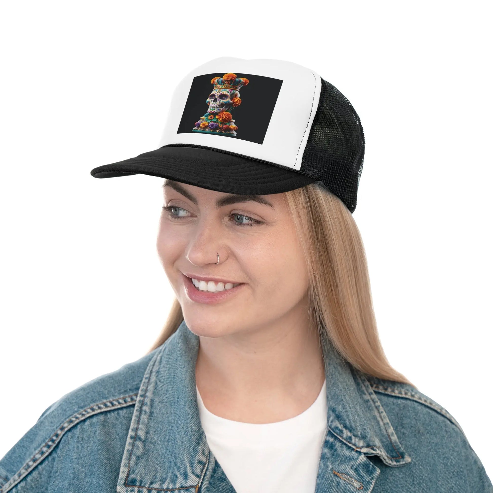 “Rey del Día de los Muertos - Gorra de Camionero Unisex” Printify  Hats