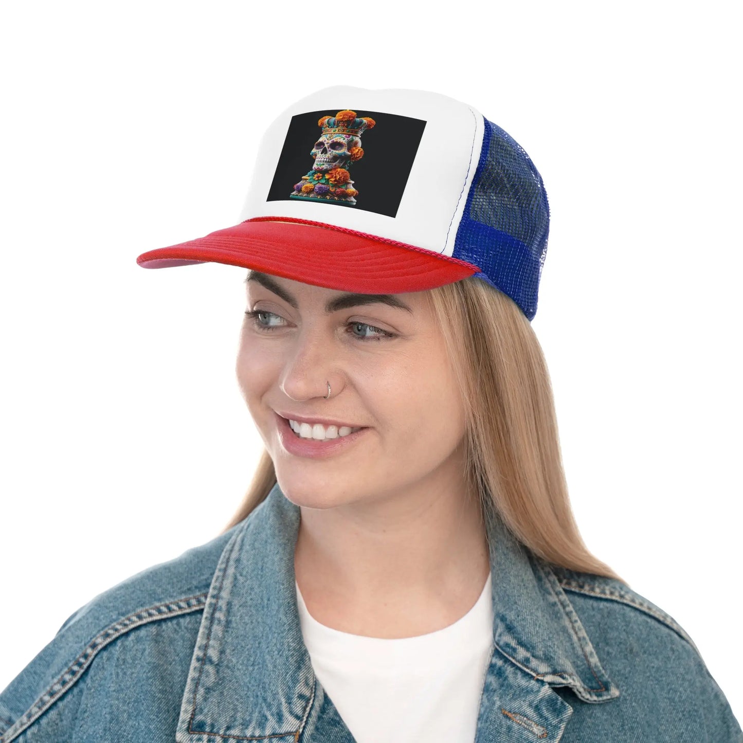 “Rey del Día de los Muertos - Gorra de Camionero Unisex” Printify  Hats